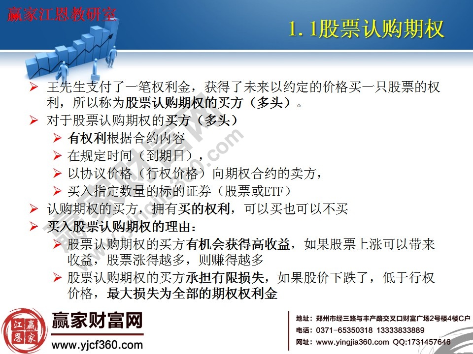 認購期權的理由及內容