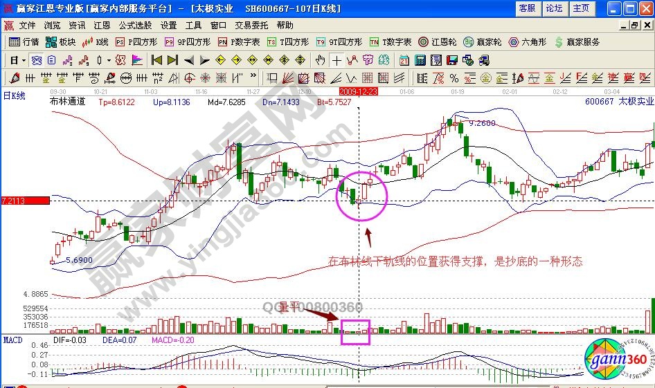 太極實業布林線