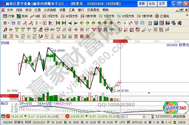 歐菲光近期走勢(shì)圖