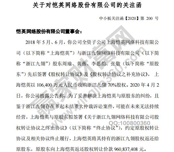 關注函和問詢函有什么區別